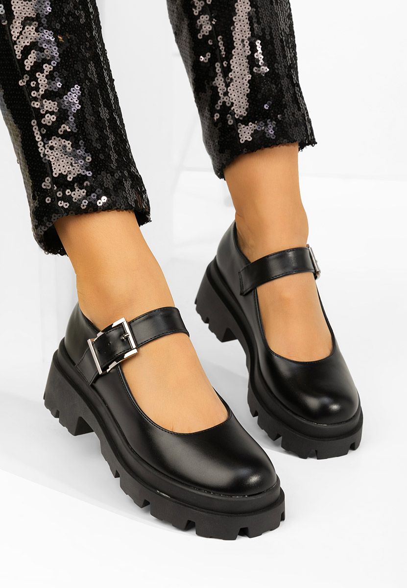 Pantofi cu platformă Masovia negri