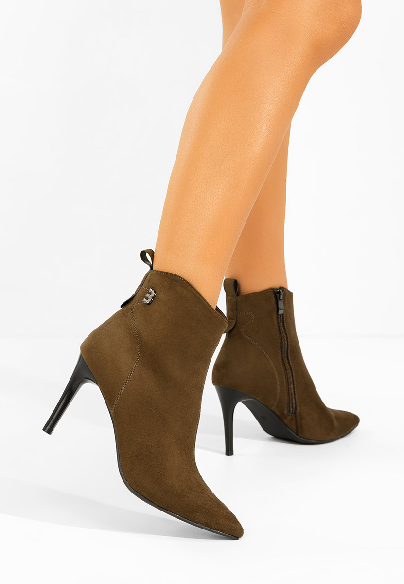 Botine stiletto Vanessia maro