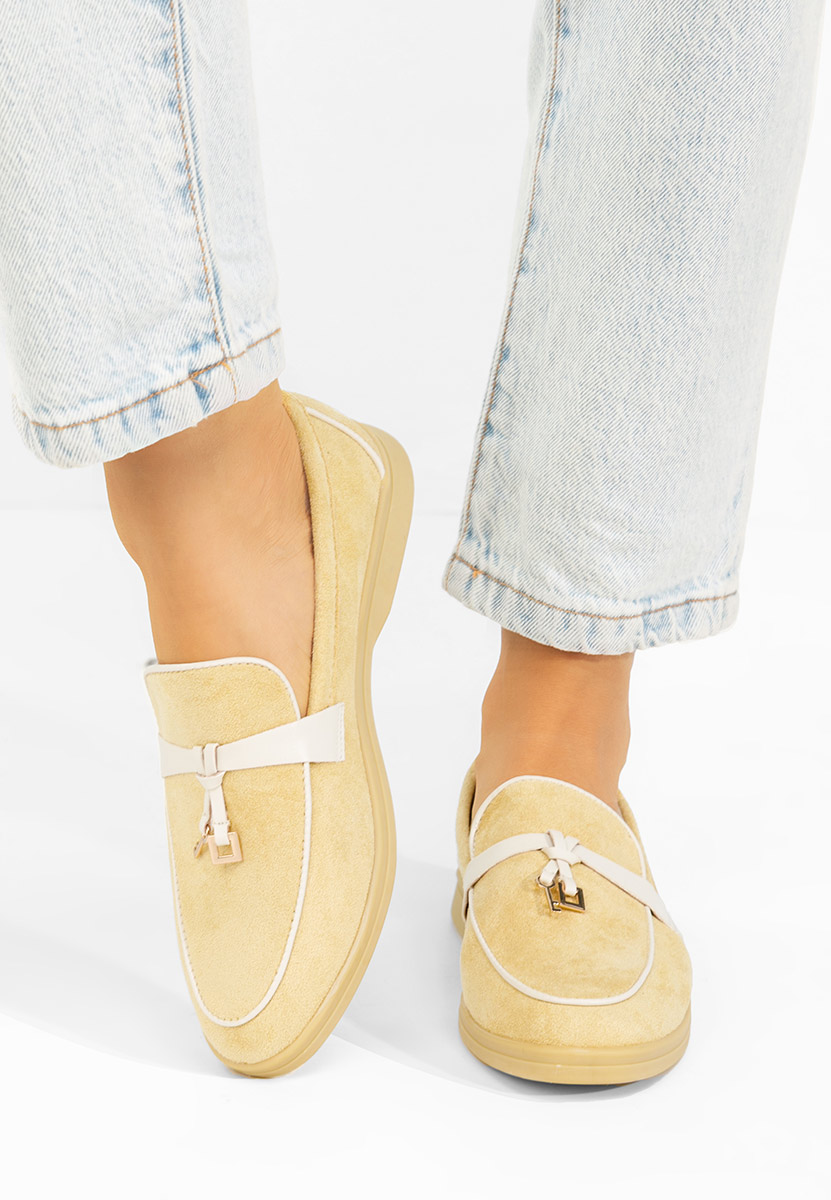 Mocasini dama Raquella galbeni