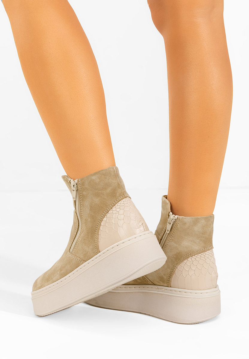 Ghete dama piele Andiora bej