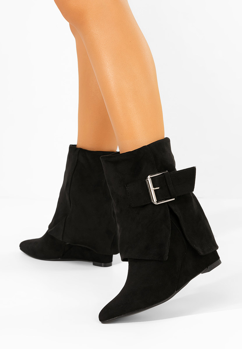 Botine cu platforma Irinea negre