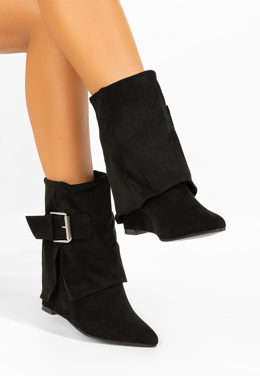 Botine cu platforma Irinea negre