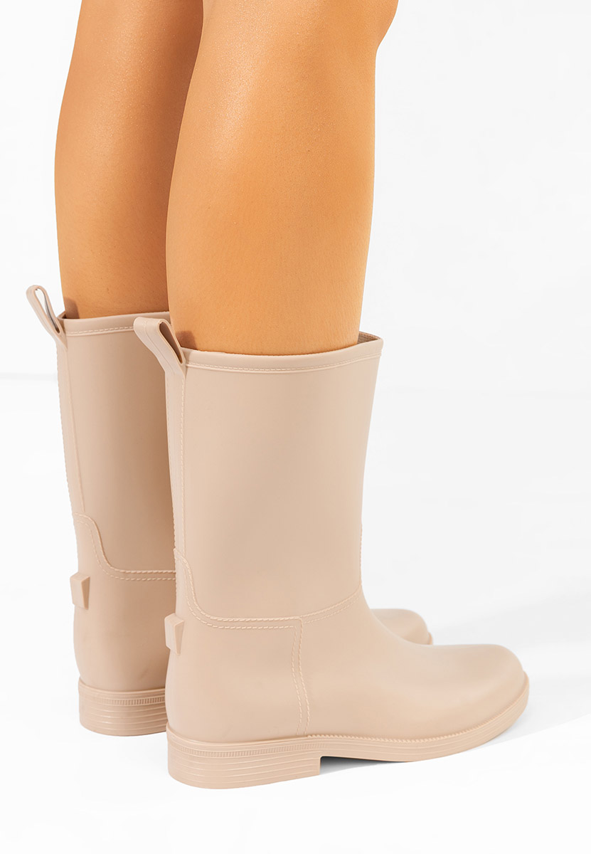 Cizme de cauciuc Elisea bej