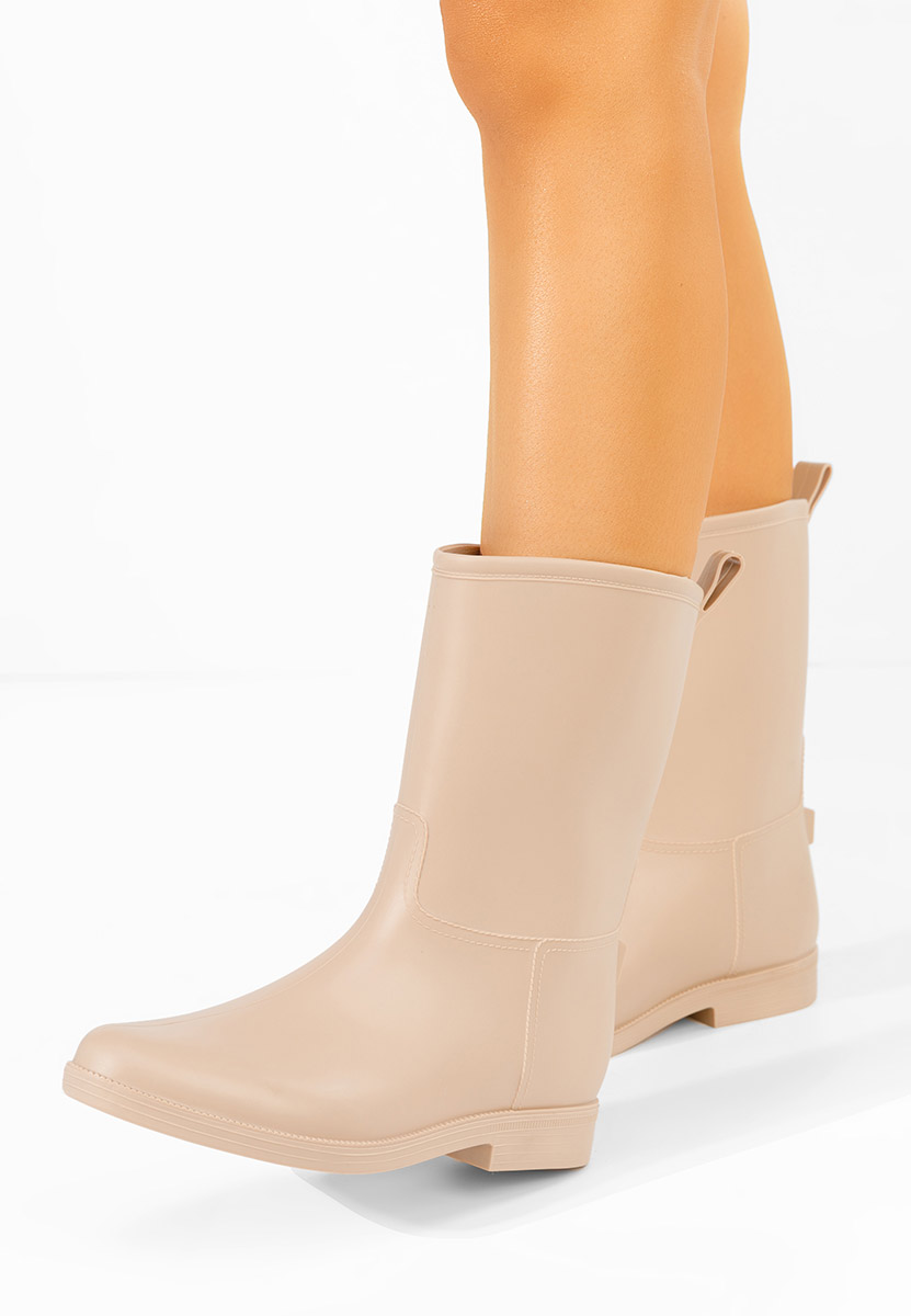 Cizme de cauciuc Elisea bej