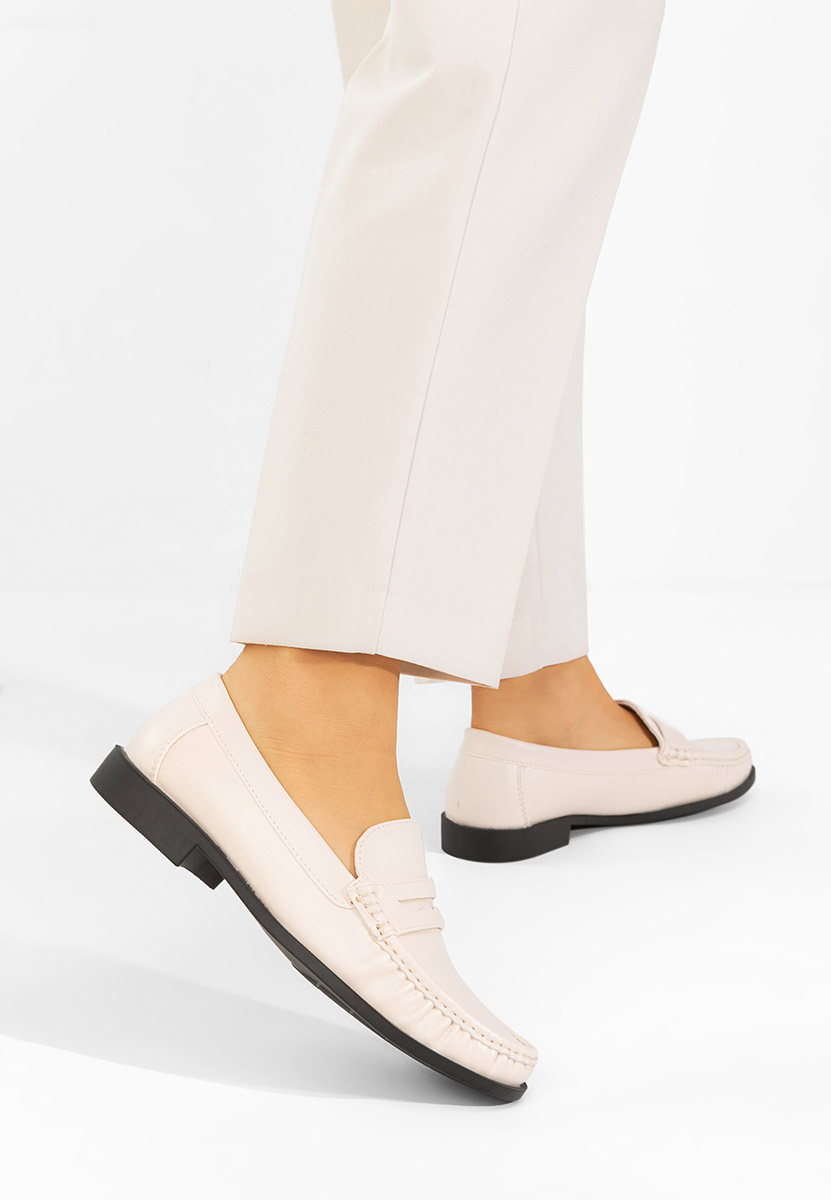 Mocasini dama Matildia bej