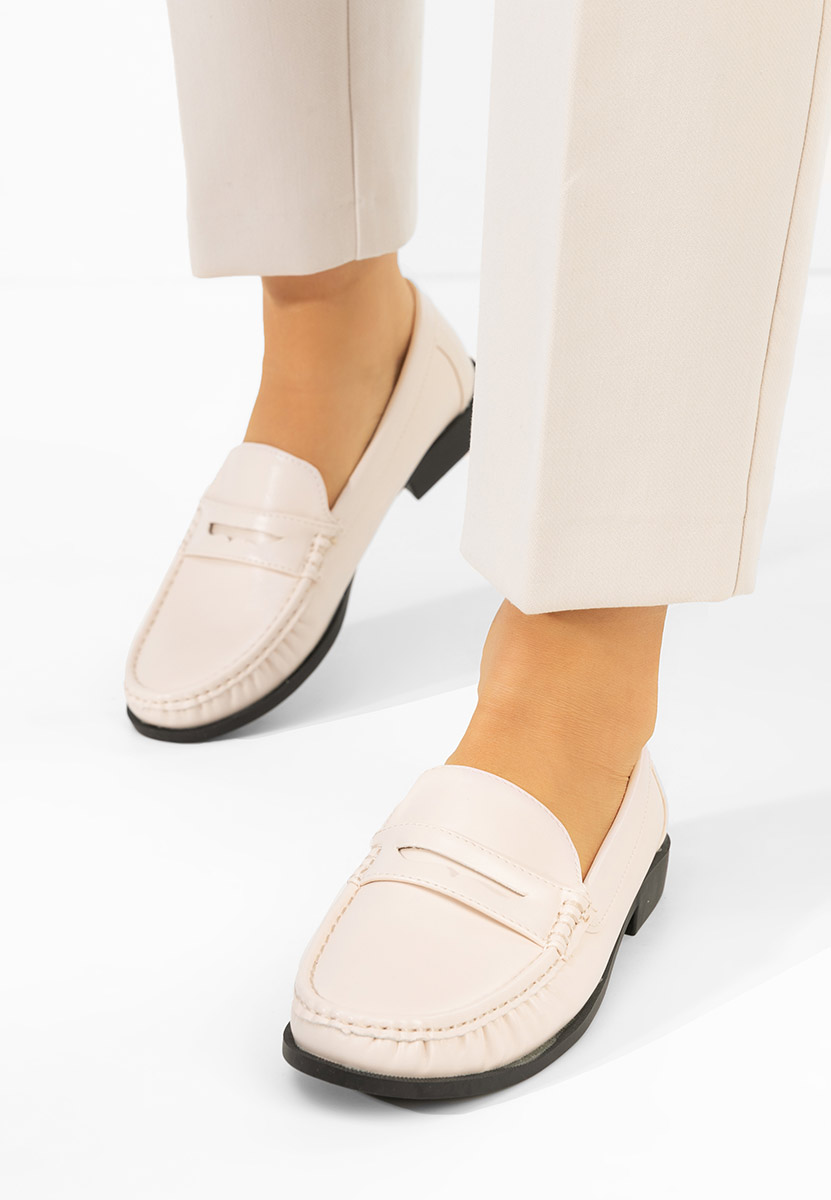 Mocasini dama Matildia bej