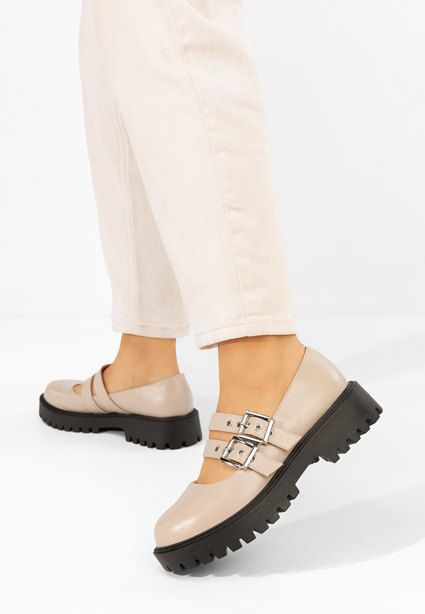 Pantofi casual damă Geovania bej