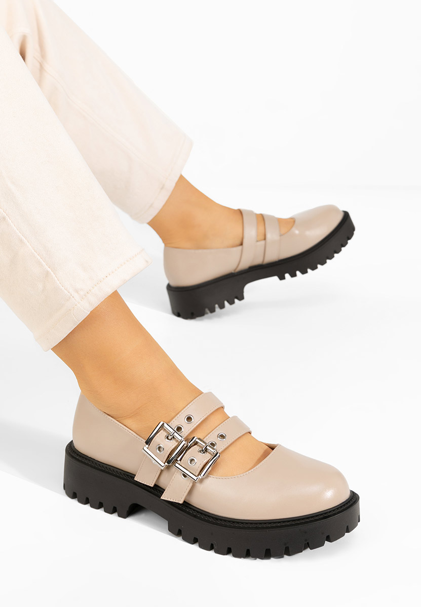 Pantofi casual damă Geovania bej