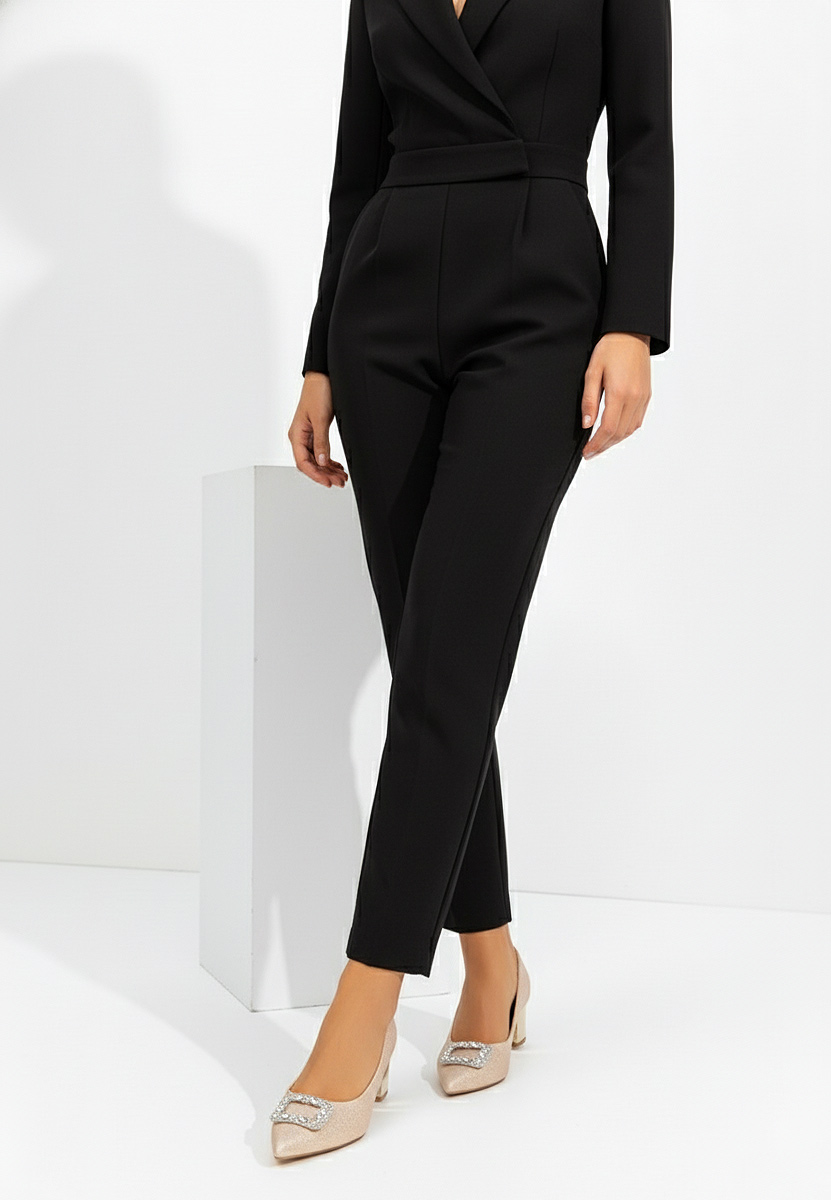 Pantofi cu toc gros Osania aurii