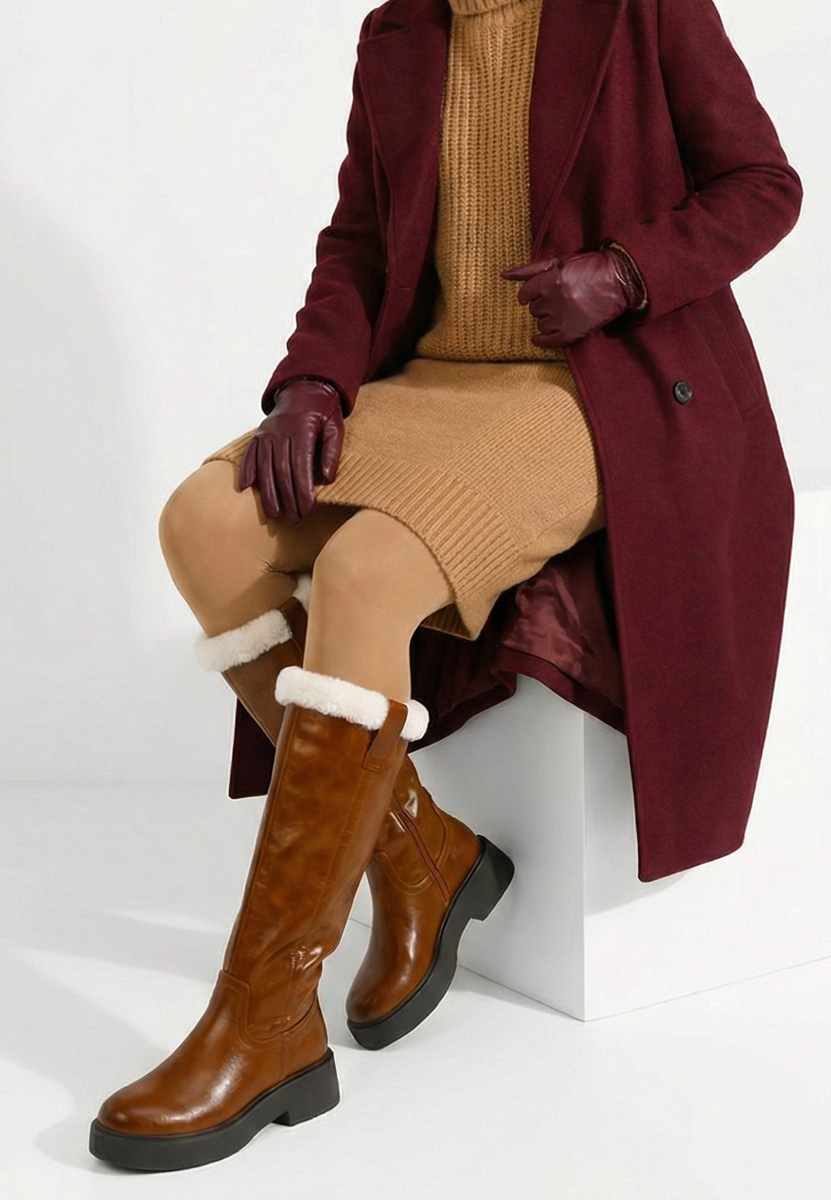 Cizme dama Kayce camel