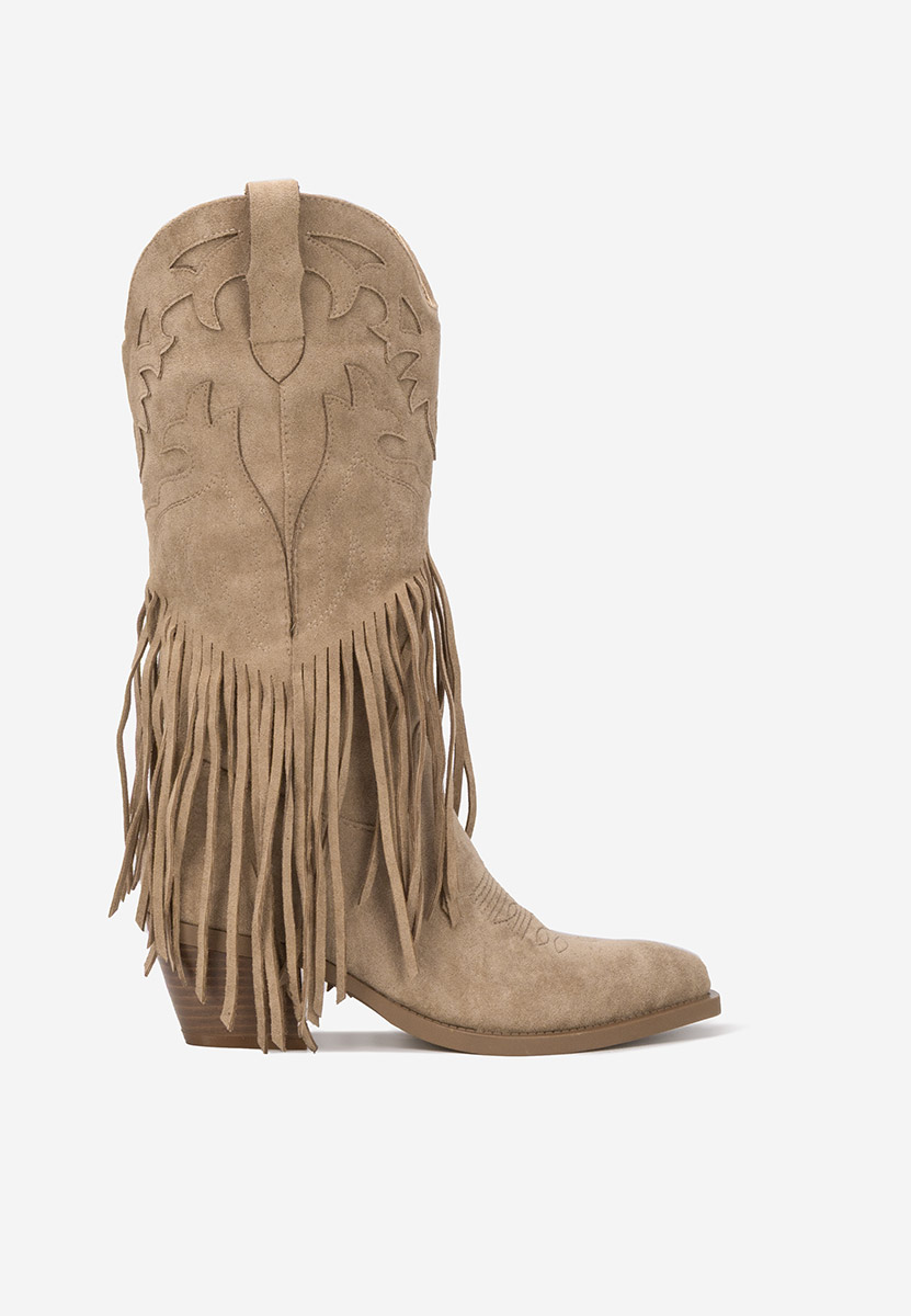 Cizme cowboy damă Jalira kaki