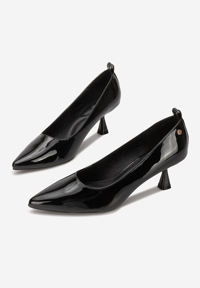 Pantofi cu toc subtire Ovelira V2 negri