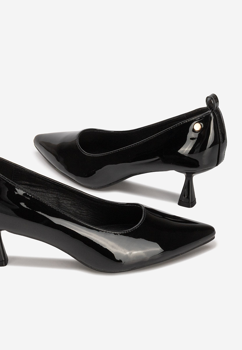 Pantofi cu toc subtire Ovelira V2 negri