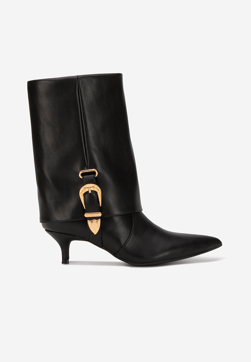 Cizme scurte cu toc Arvenia negre