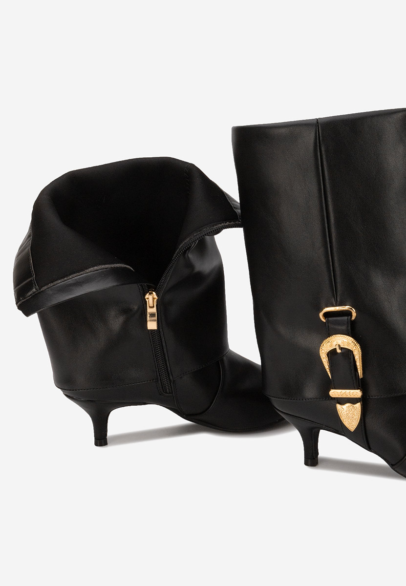 Cizme scurte cu toc Arvenia negre