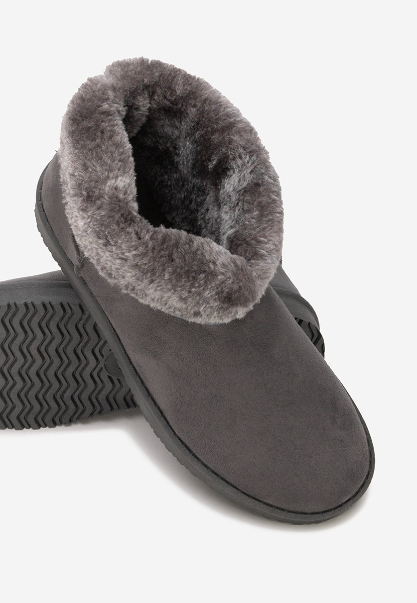 Cizme tip ugg Meloria gri