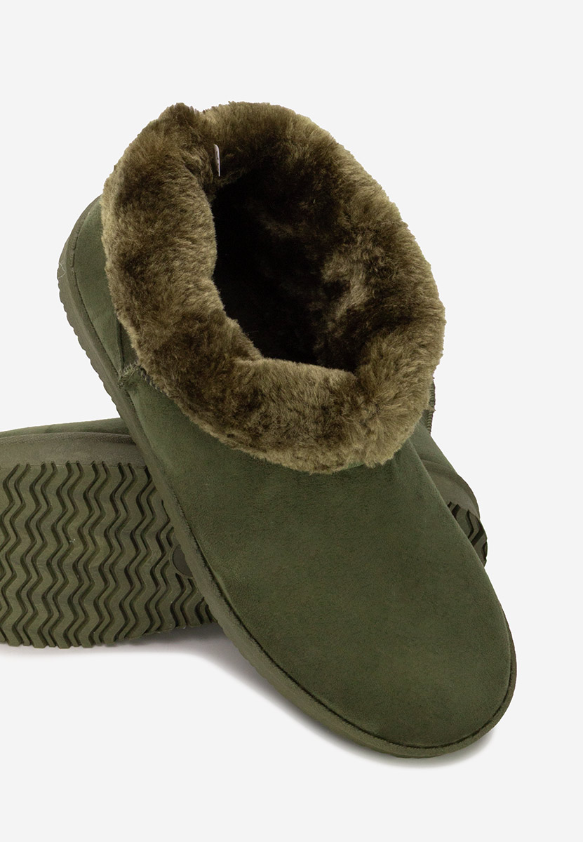 Cizme tip ugg Meloria verzi