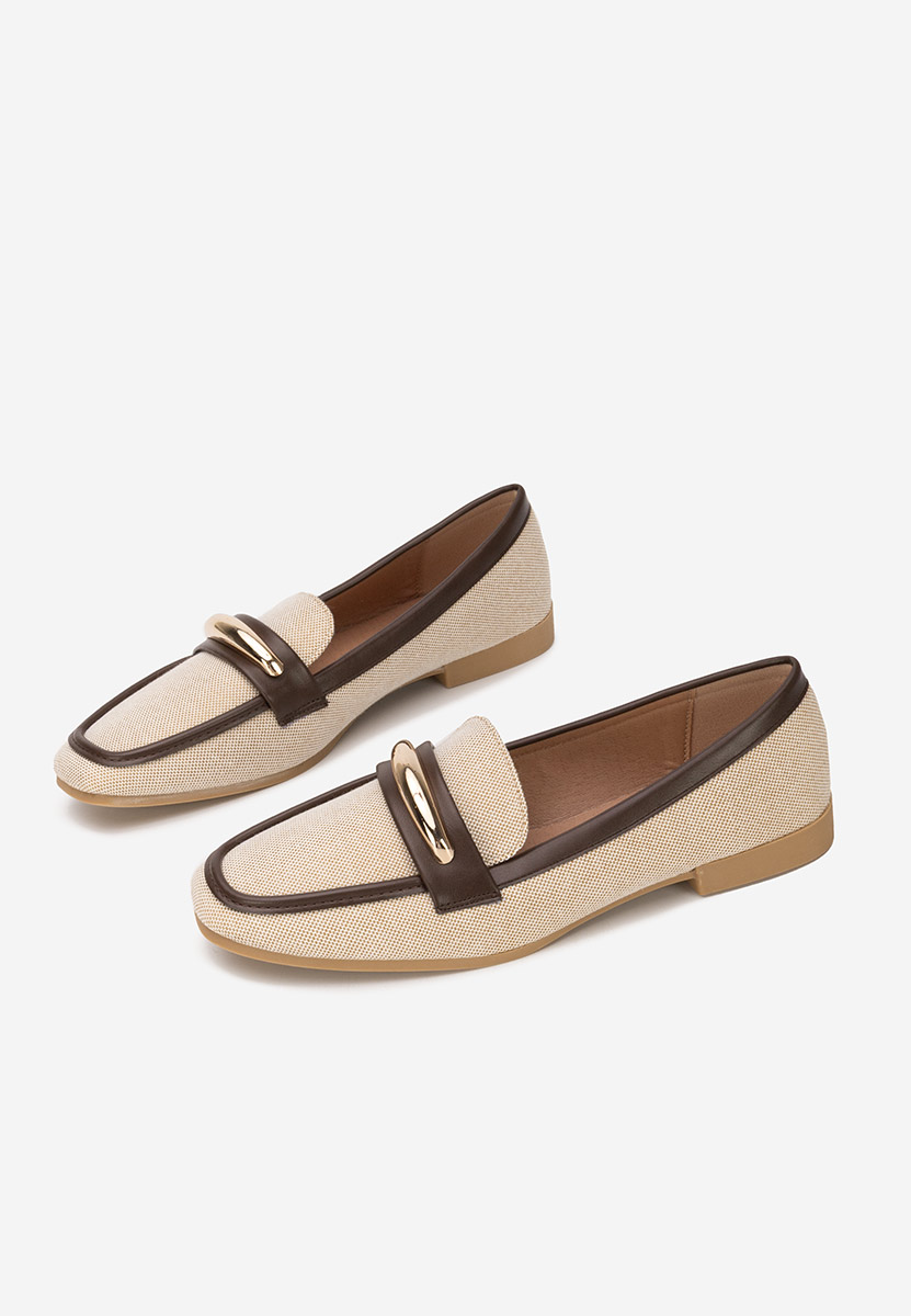 Mocasini dama Meliania bej