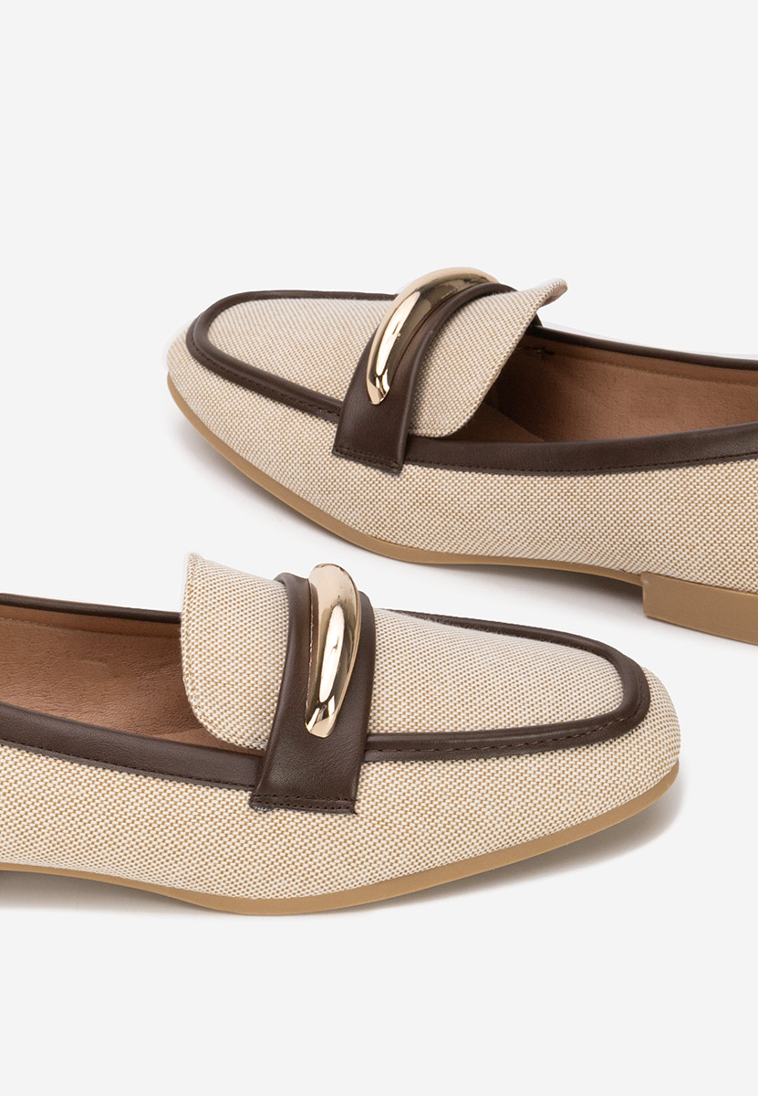 Mocasini dama Meliania bej