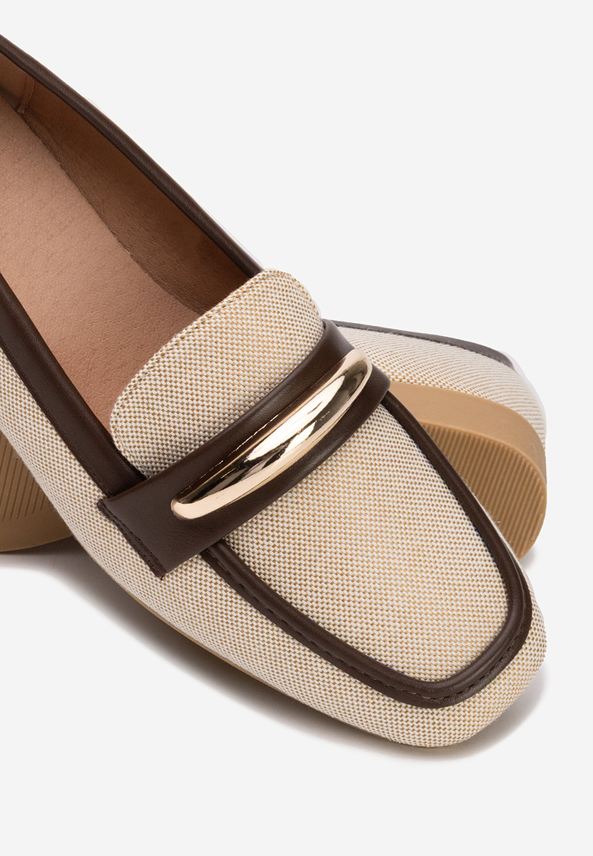 Mocasini dama Meliania bej