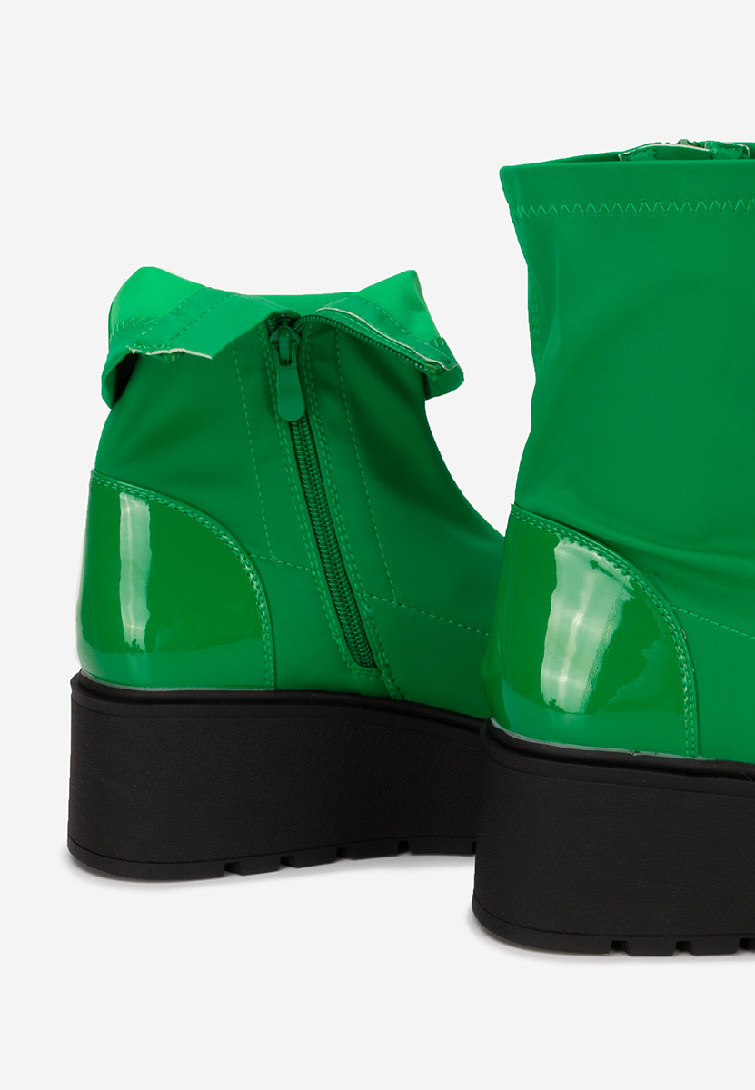 Ghete cu platformă Hannah verzi