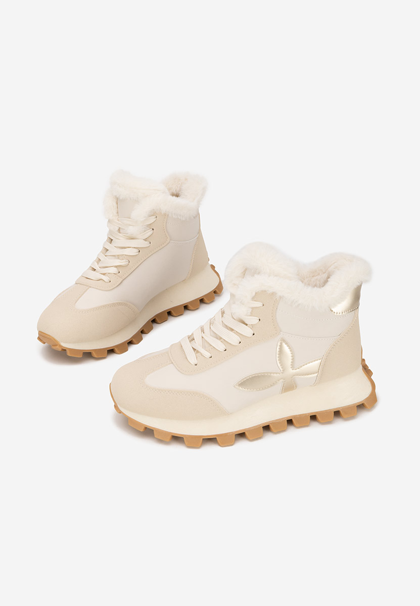 Sneakers dama imblaniti Ozia bej