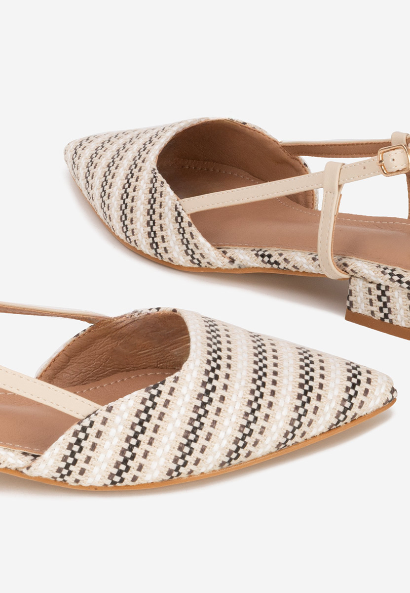 Pantofi cu toc mic Carita bej