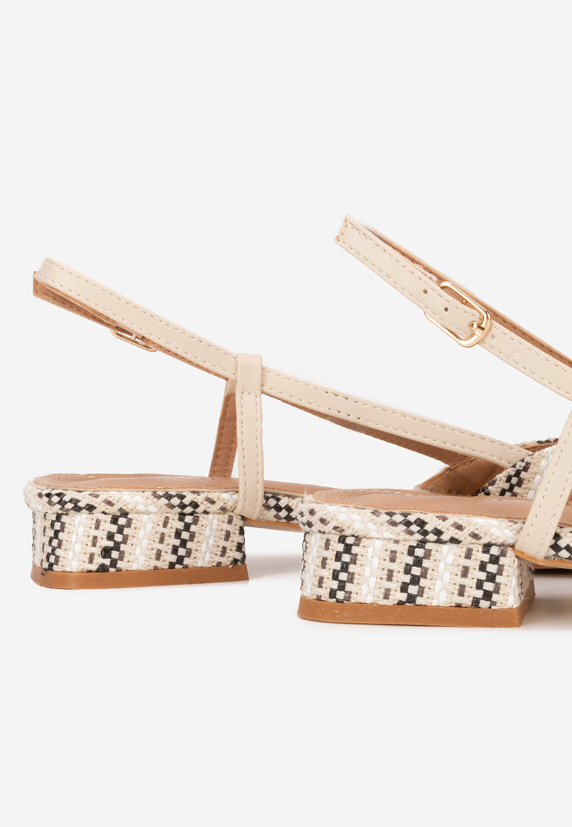 Pantofi cu toc mic Carita bej