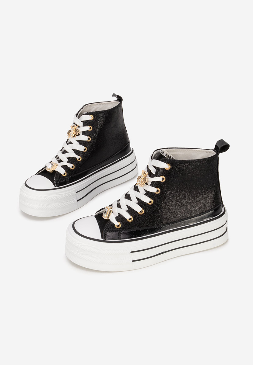 Tenisi cu platformă Trixy negri