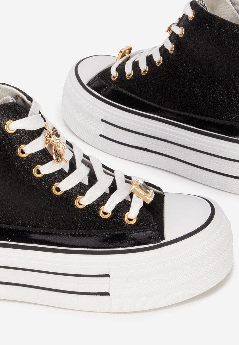 Tenisi cu platformă Trixy negri