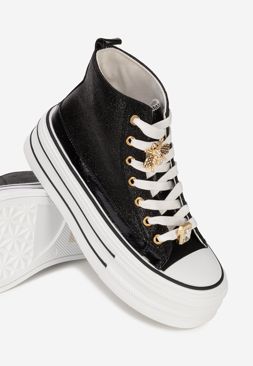 Tenisi cu platformă Trixy negri