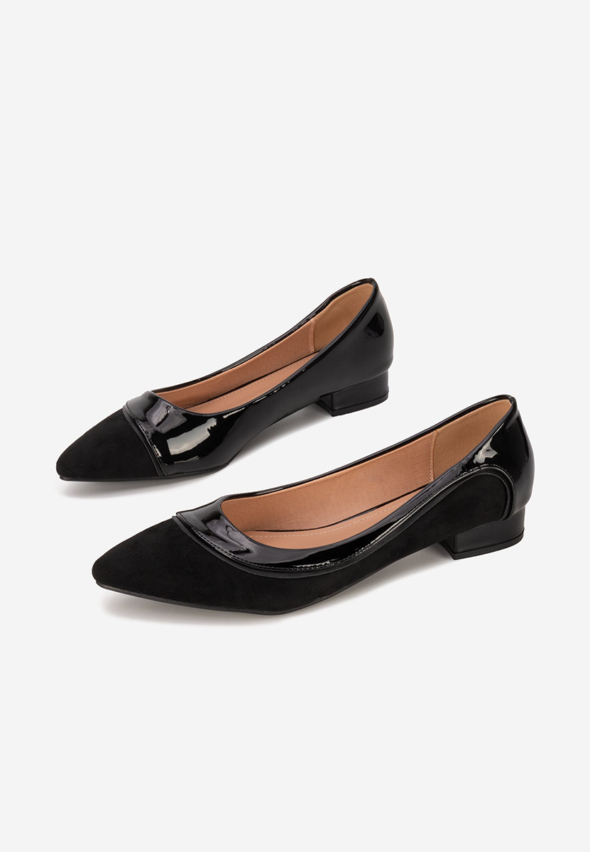 Pantofi cu toc mic Casildia negri