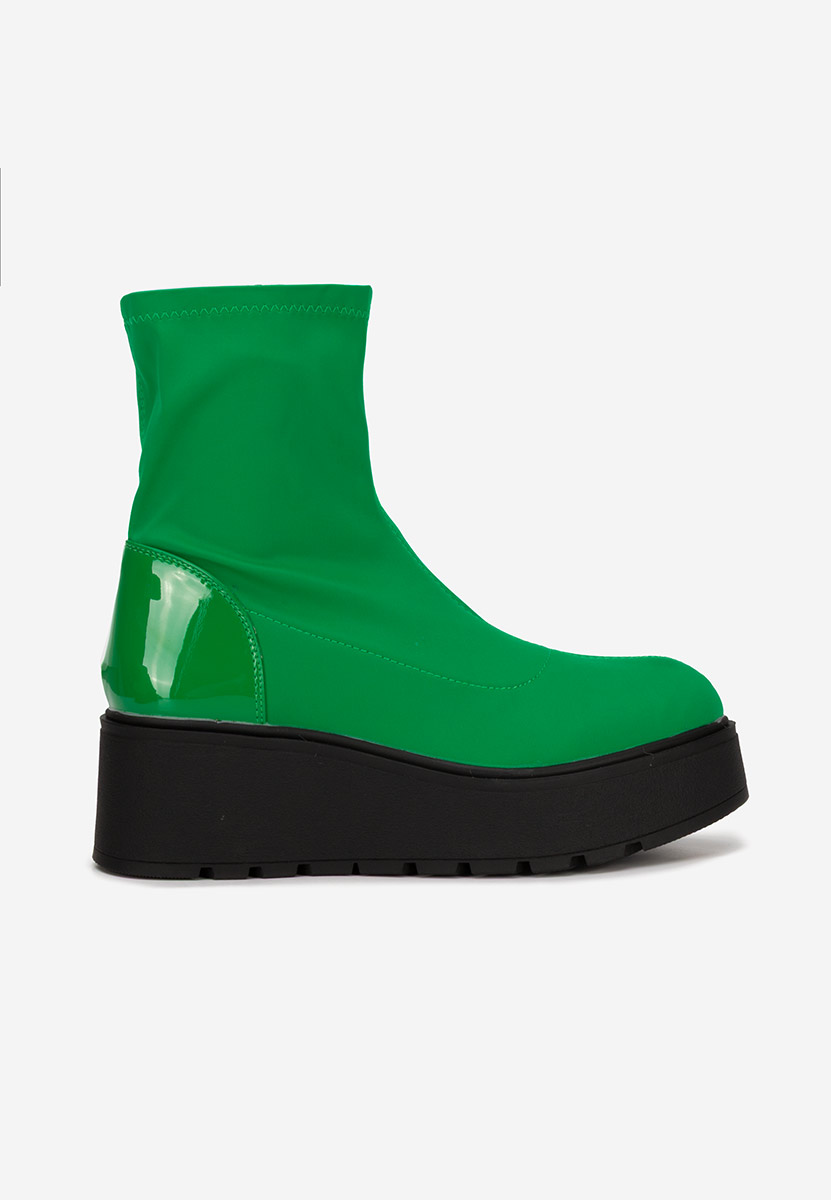 Ghete cu platformă Hannah verzi