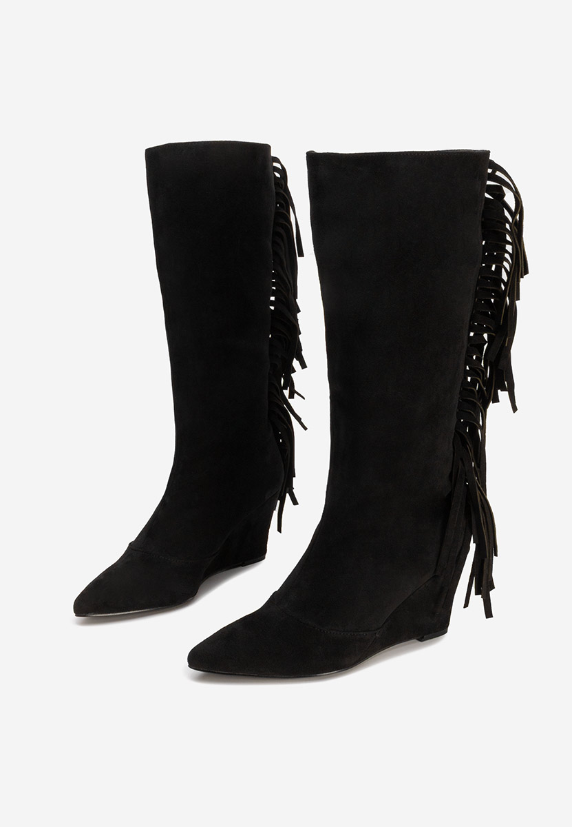 Cizme cowboy dama negre Milania