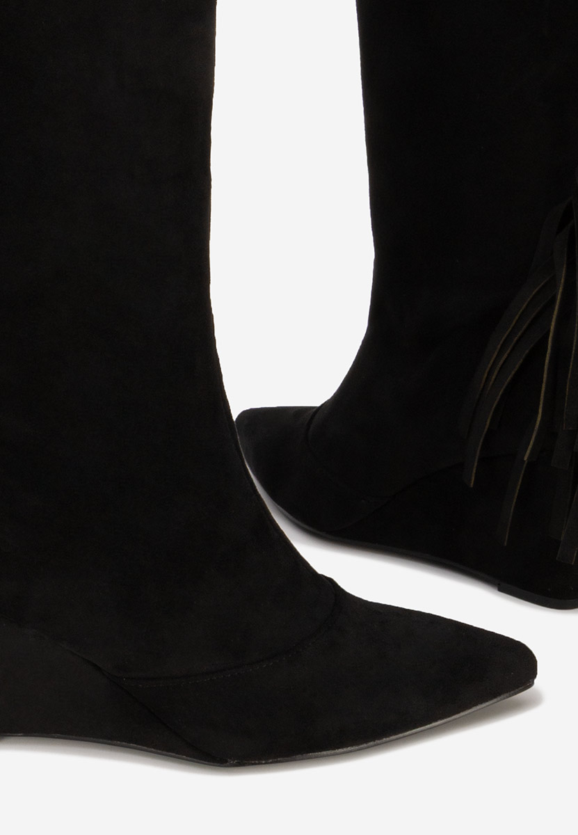 Cizme cowboy dama negre Milania