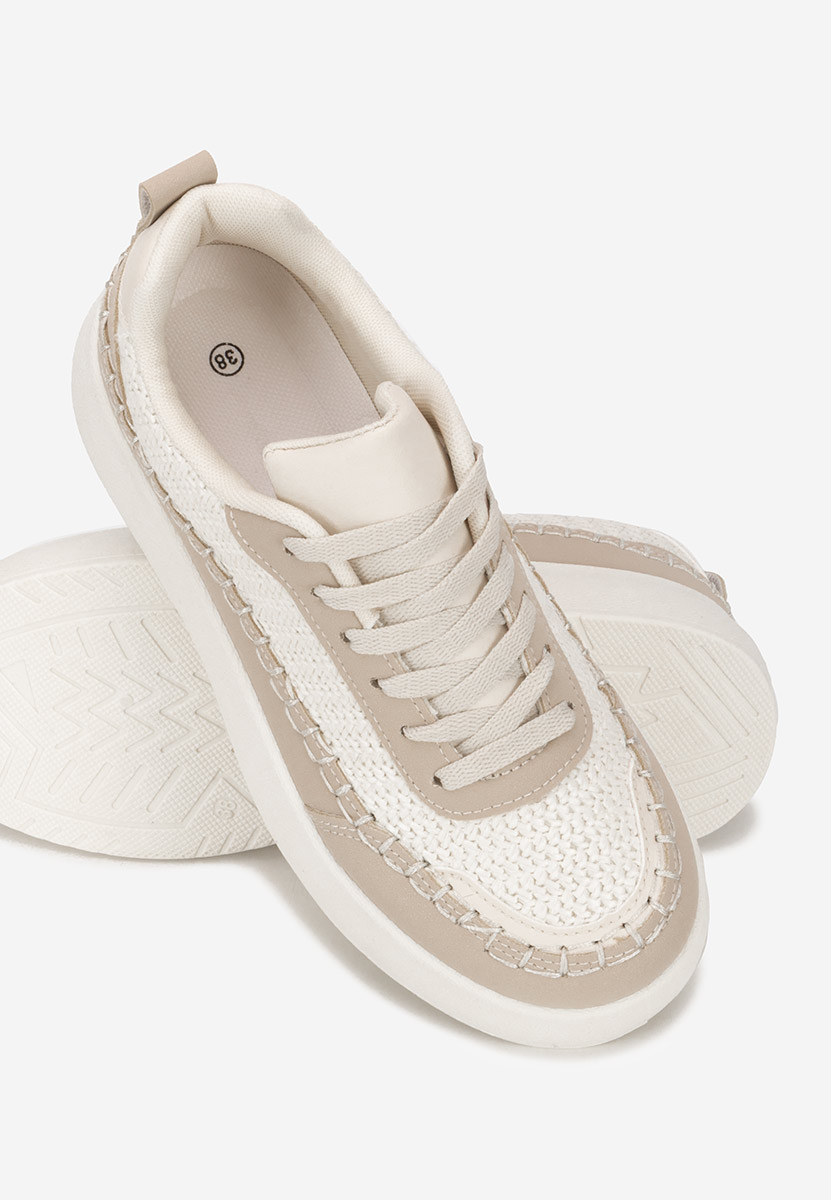 Sneakers cu platforma Cecila bej