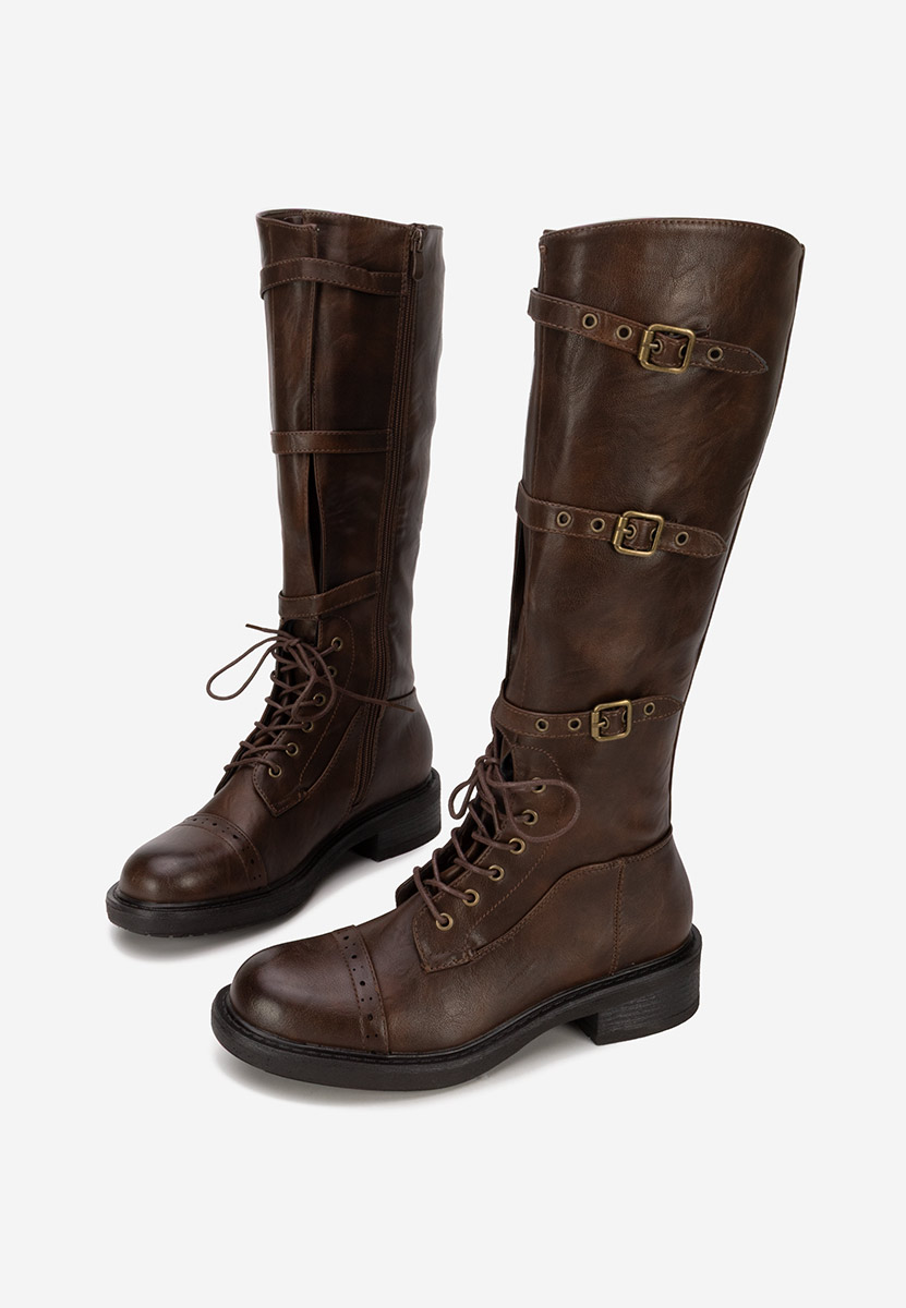 Bocanci inalti de dama Frosina maro