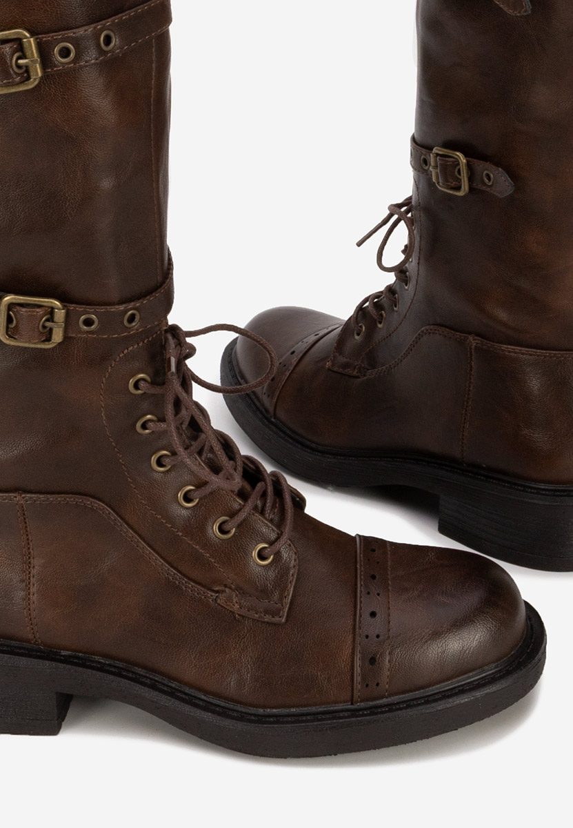 Bocanci inalti de dama Frosina maro