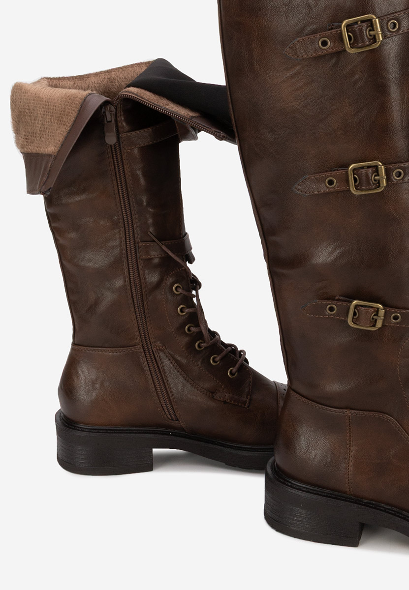 Bocanci inalti de dama Frosina maro