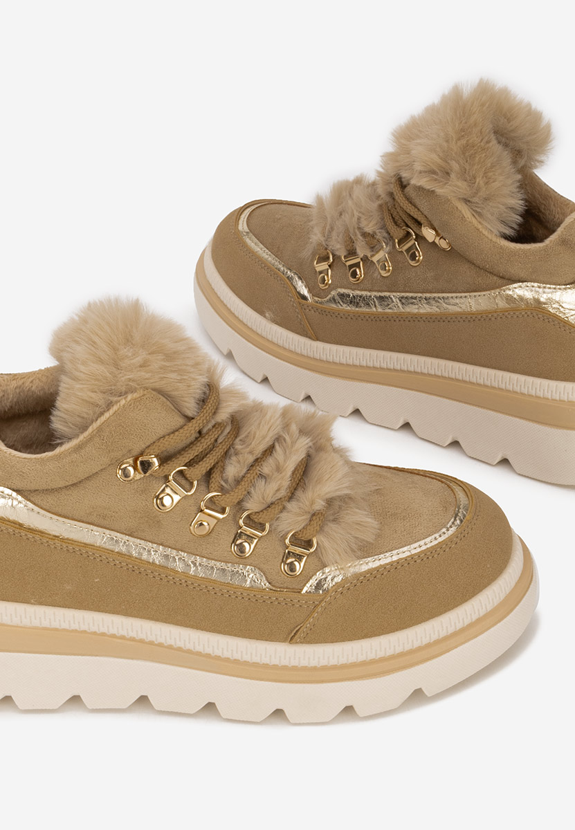 Sneakers dama imblaniti Clavira kaki