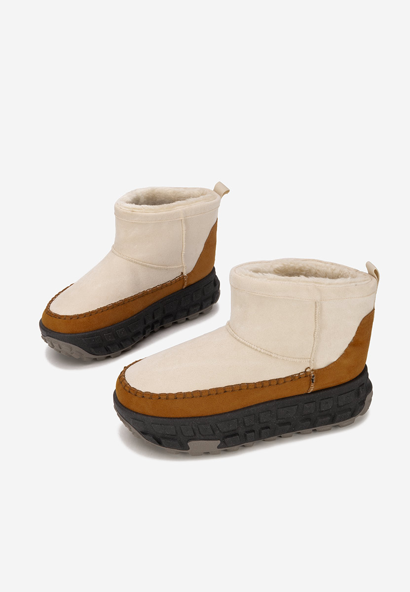 Ghete cu platformă Novela bej