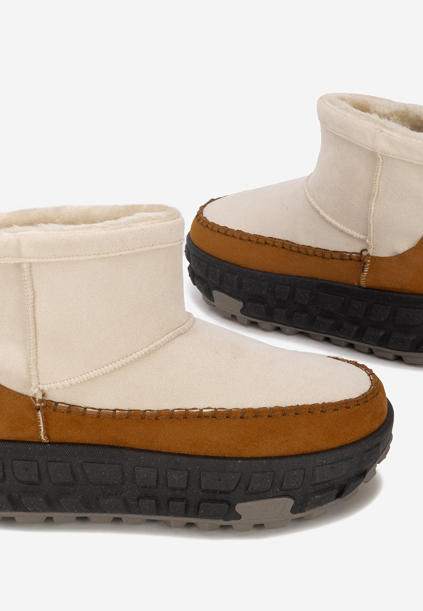 Ghete cu platformă Novela bej