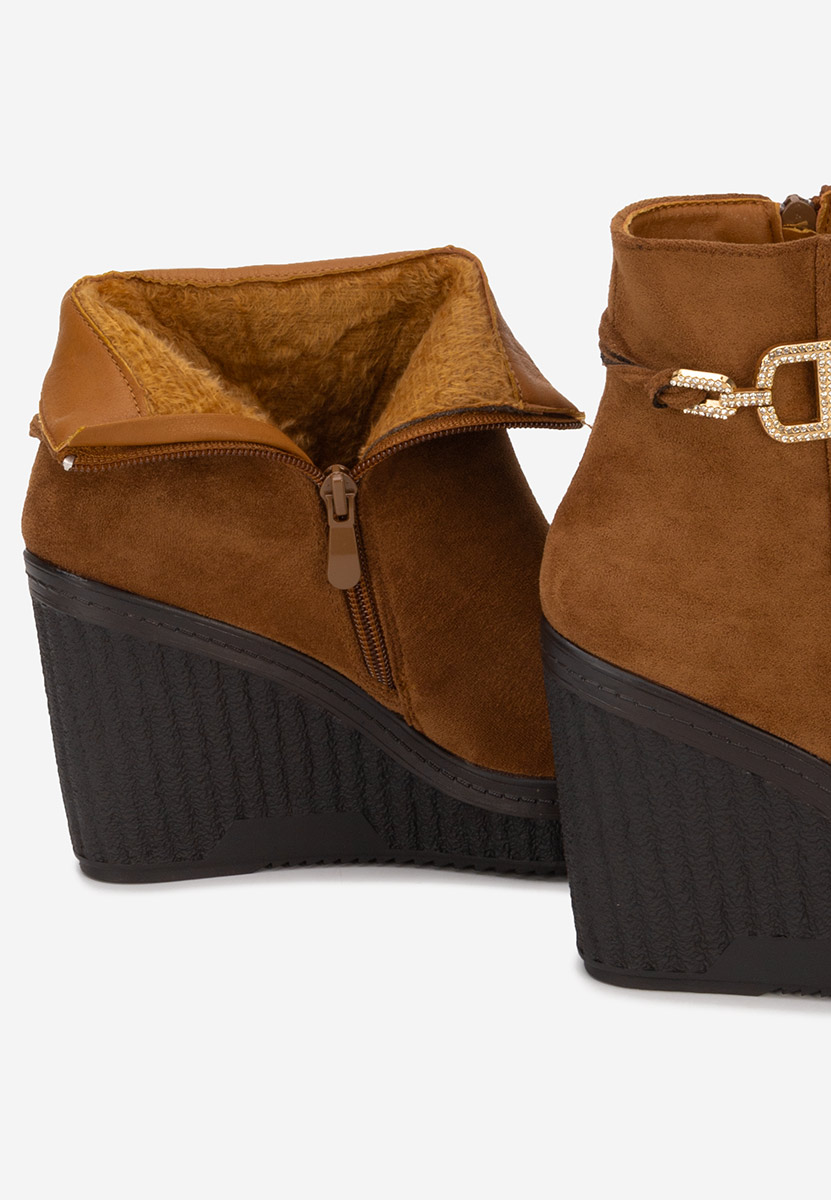 Botine cu platformă Charlet V3 camel