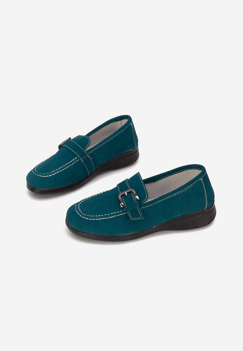 Mocasini dama piele Bernara V2 verzi