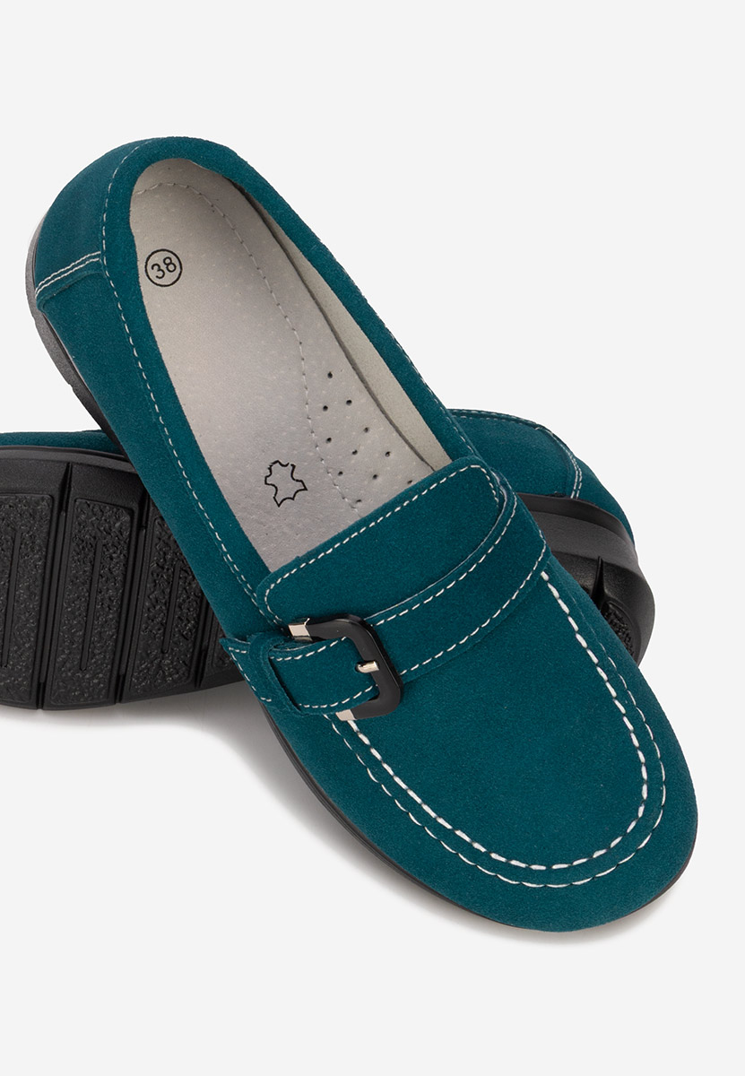 Mocasini dama piele Bernara V2 verzi