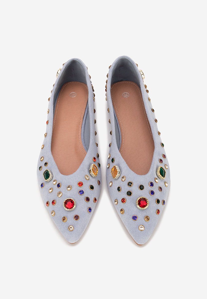 Balerini eleganti Fredricka albastri