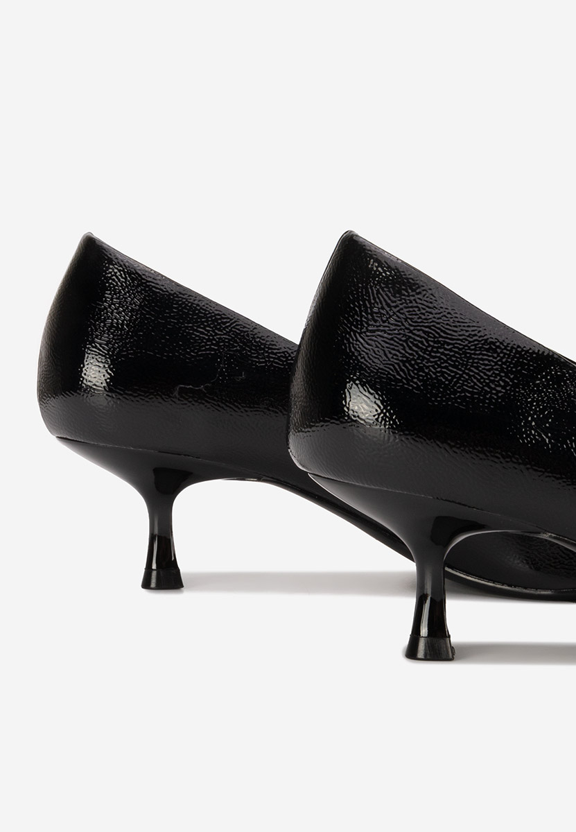 Pantofi cu toc mic Dianela negri