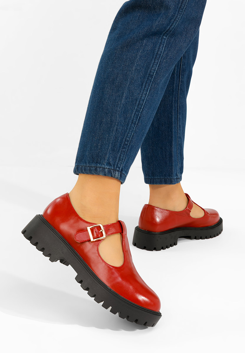 Pantofi casual damă Kenia grena