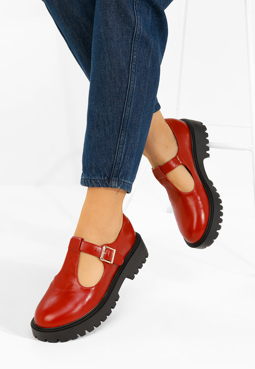 Pantofi casual damă Kenia grena