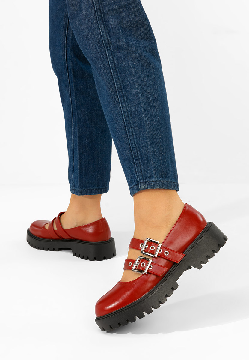 Pantofi casual damă Geovania grena